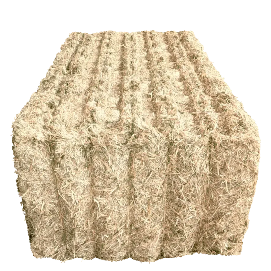 Chopped straw as a square bale